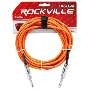 Imagem de Rockville RCGT20O 20' 1/4" TS para instrumento TS 1/4" - laranja 100% cobre