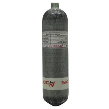 Imagem de Acecare Cilindro de Fibra de Carbono 3L 4500Psi PCP Tanque de Ar Scuba Alta Pressão para Mergulho Paintball Airgun Air Rifle Thread M18*1,5 CE Certified (3L)