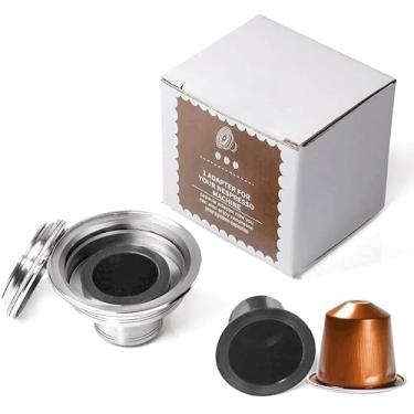 Imagem de BRBHOM Adaptador de Cápsulas de Café Reutilizável, Conversor de Aço Inoxidável, Compatível com Máquina Nespresso Vertuo ENV135 GCA1