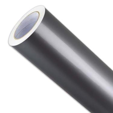 Imagem de Adesivo Inox Prata P/Envelopamento Geladeira Fogão Guarda Roupa Impermeável Vinil Prata P/Envelopar