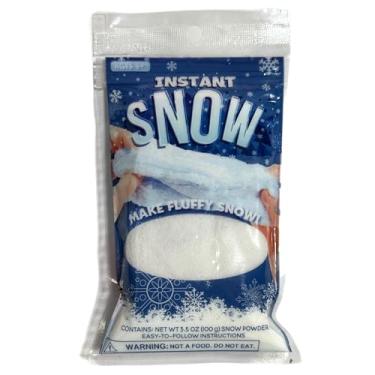 Imagem de ALAZCO Pó de neve instantâneo – Pó de neve instantâneo branco falso neve artificial – ótimo para decorações de neve de férias brincando com geleca. Experiências científicas de lembrancinhas de festa – basta adicionar água