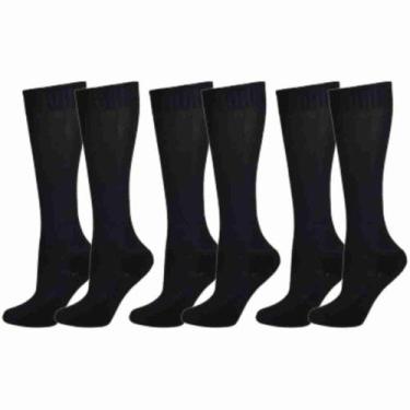 Imagem de Kit 3 Meião Kanxa de Futebol Infantil 28/32, Preto