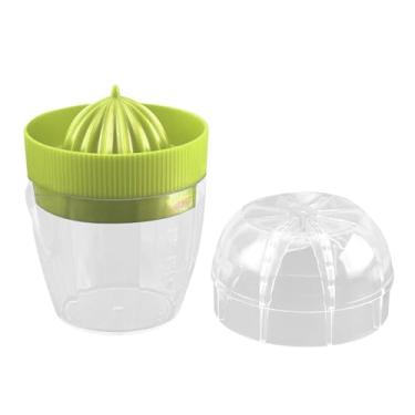 Imagem de Espremedor de limão | Espremedor manual com copo medidor, coador | Espremedor de frutas, espremedor de frutas cítricas, utensílios de cozinha portáteis para viagens em casa