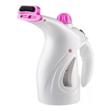 Imagem de Vaporizador de Roupas Portátil 800W | Vapor Vertical | 127V | Cor Rosa | Reservatório 200ml | Elimina Amassados, Mofo e Odores | Ideal para Viagem e Tecidos Delicados