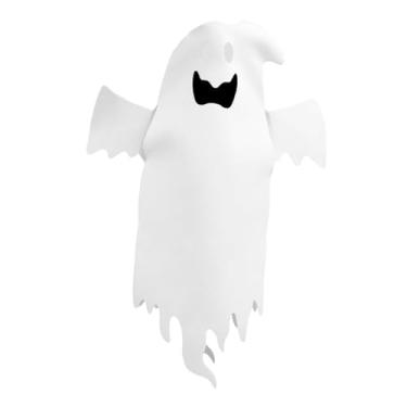 Imagem de Vaveren Fantasia de fantasma, macacão, capa, pijama, fantasia de Halloween para crianças e adultos, S