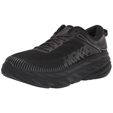 Imagem de HOKA ONE ONE Tênis de corrida masculino, Preto/preto, 39