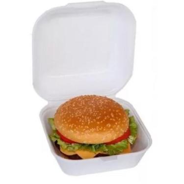 Imagem de Hamburgueira CH-003 Isopor Para Hambúrguer Lanches Porções com 200 uni
