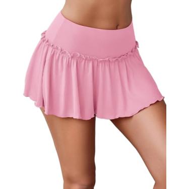 Imagem de Avidlove Sexy Mini Skirt for Women Solid Ruffle Lingerie Skirt Short Skirts