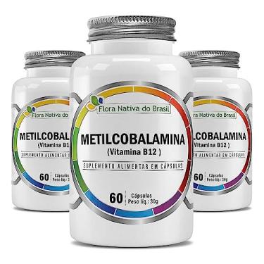 Imagem de Metilcobalamina (Vitamina B12) Kit 3x 60 Capsulas Cada - Flora Nativa do Brasil
