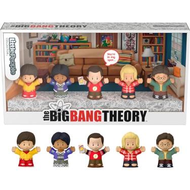 Imagem de Little People Collector The Big Bang Theory TV Show Special Edition Set in a Display Box for Adults & Fans, 5 Figures​