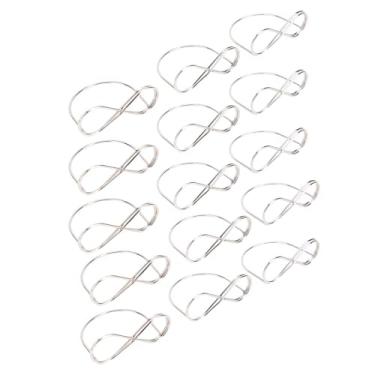 Imagem de Zerodis 15pcs Titulares de Cartões de Mesa de Mesa Exibem Suporte Robusta No Número da Foto de Ferro de Ferro, Coloque Clipes para Banquetes de Casamento Restaurante 15pcs Titulares de Cartão de (Prata)