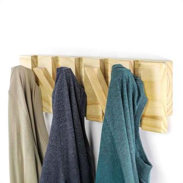 Imagem de Cabideiro de Parede Gancho Retrátil Organizador Reforçado - Beto Movei