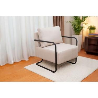 Imagem de Flex Estofados - Poltrona Luma Tecido em Linho Nordeste Flex