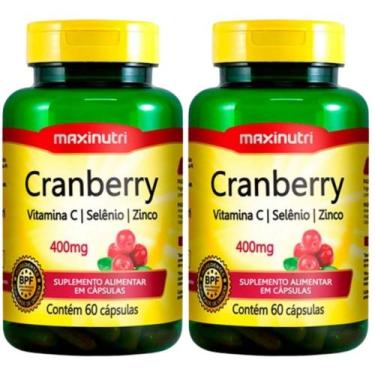 Imagem de KIT 2X Cranberry + Vitamina C e Zinco 60 cápsulas - Maxinutri