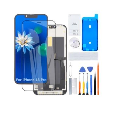 Imagem de Tela para iPhone 13 Pro A2638 A2483 A2636 A2639 Tela LCD de substituição 3D Touch Screen Full HD Digitalizador ID Montagem da moldura, adesivo à prova d'água, kits de reparo Novo