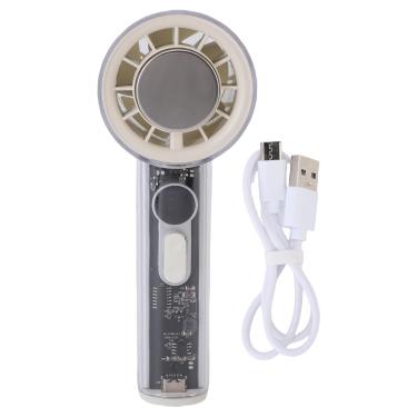 Imagem de Jiawu Ventilador Portátil de Mão, 5 Engrenagens, Mini Ventilador de Refrigeração Semicondutor, Ventilador Pessoal Silencioso Recarregável para Atividades ao ar Livre, Viagens