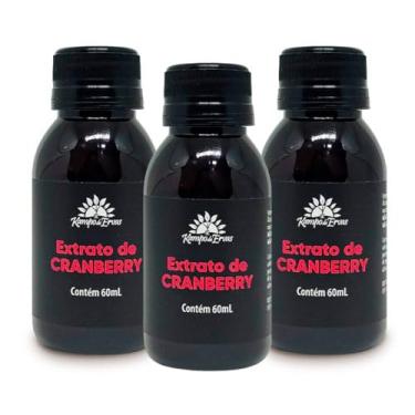 Imagem de Kampo de Ervas, Kit Extrato Cranberry Pura Natural 60ml Sem arti Kampo Ervas