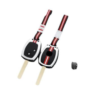 Imagem de Honda Accord Civic CRV Pilot Key Case Capa De Metal Chaveiro Protetor 