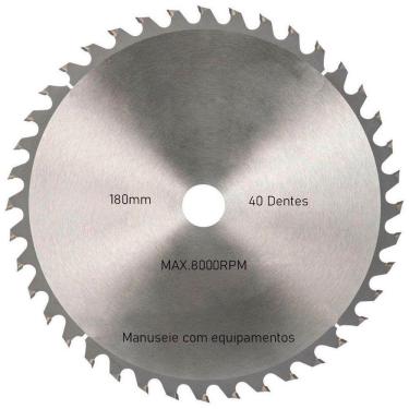 Imagem de Kit 10 Discos De Serra Circular Com 40 Dentes 7" 180mm Para Madeira