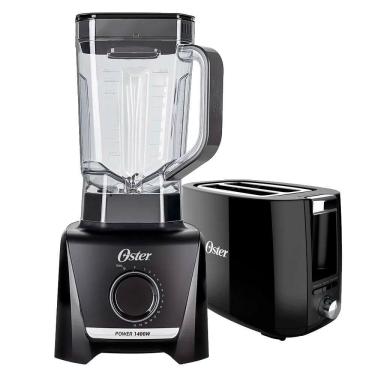 Imagem de Kit Liquidificador 1400 Full E Torradeira Black Oster 220V