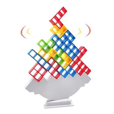 Imagem de Jogo Interativo de Equilíbrio Caiu Perdeu Tetra Tower Brinquedo Didático Montessori 16 Peças