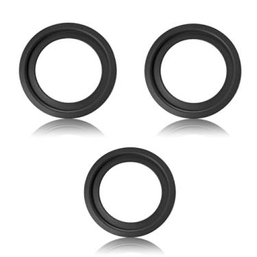 Imagem de Zisqerts Kit de substituição de vedação de vaso sanitário RV 385311658 Anel de vedação de borracha de alto desempenho para trailers e motorhomes, peças de reparo de prevenção de vazamento (3 peças)