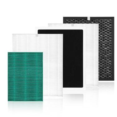 Imagem de Vikua Pacote de filtro de substituição PR50 compatível com purificador de ar e umidificador Brondell Revive PR50-W PR50-B 2 em 1