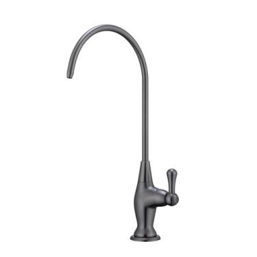 Imagem de BZOOSIU Torneira de água potável, torneira de filtro de água de cozinha 100% sem chumbo, latão RO cozinha bar lavanderia e utilidade torneiras de pia de quarto, cinza