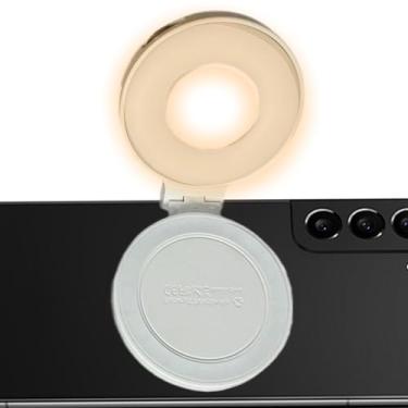 Imagem de Iluminação de Selfie,Luz LED Magnética De Preenchimento - Lâmpada Ajustável 360° Com Espelho Para Vídeo Conferência Maquilhagem Blogues Exterior