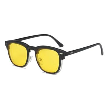 Imagem de Armação De Óculos + 1 Lente Clip On Solar Polarizada Uv400 (Amarelo)