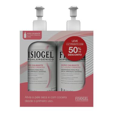 Imagem de Kit Fisiogel Hidratante Para Pele Seca Ação Calmante 2 Unidades 400ml