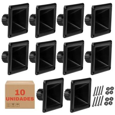 Imagem de Kit 10 Corneta LC150 Quadrada Para Driver Som Com Parafusos - PERMAK