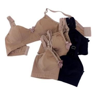 Imagem de Kit 4 Sutian Reforçado Plus Sise Top Confort Sem Aro Alta Sustentação 