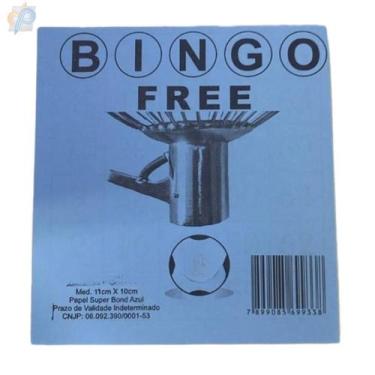Imagem de Bloco para Bingo 100 Folhas Free Cor Azul