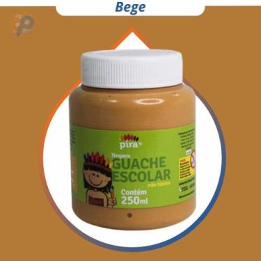 Imagem de Tinta Guache Pira 250 ml, Tinta Guache Pira Bege