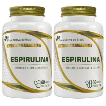 Imagem de KIT 2X Espirulina 450mg 60 cápsulas - Flora Nativa - Flora Nativa do B
