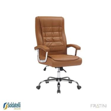 Imagem de Cadeira Office California Base Simples PU Várias Cores - Fratini, Cara