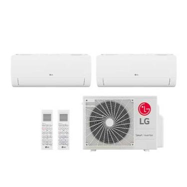 Imagem de Ar condicionado Multi Split Inverter 2 ambientes (Hiwall 2X 9.000BTUS) Quente/Frio WiFi integrado - E2Q1809.OBS
