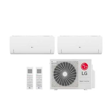 Imagem de Ar condicionado Multi Split Inverter 2 ambientes (Hiwall 2X 12.000BTUS) Quente/Frio WiFi integrado - E2Q1810.OBS