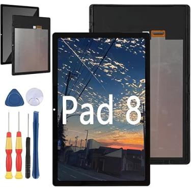 Imagem de Yuxyiony Nova tela de substituição para tela de reparo de tela LCD Hotwav Pad 8 e acessórios de ferramenta de substituição (com a moldura)