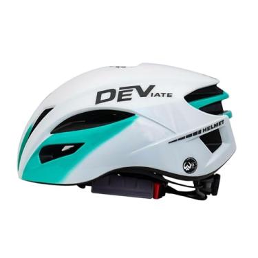 Imagem de oshhni Capacete de bicicleta feminino e masculino, acessórios para ciclismo, forros removíveis, equipamento portátil para capacete de bicicleta para, Branco