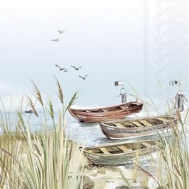 Imagem de Guardanapo para Decoupage Ihr 33x33 Lugar Barco C/ 2 Unidades - GUARDA