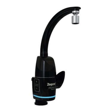 Imagem de Torneira Eletrônica Prima 220v Preta 5500w - Zagonel Touch Tecnologia - Baixa Pressão - Solar/gás