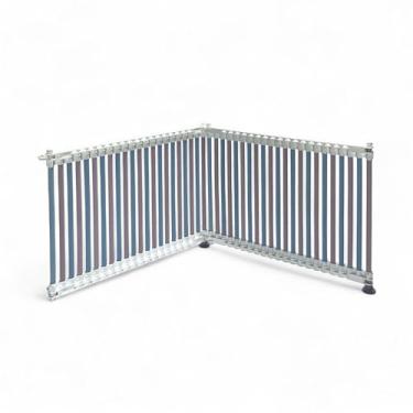 Imagem de Cercado Pet para Cachorros e Gatos Cercadinho Portátil Dobrável Resistente e Seguro Módulos Expansíveis (Branco, Rosa e Azul, 40cm, 4)