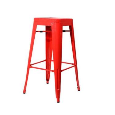 Imagem de Banqueta Tolix Alta - Cor Vermelha - shopshop