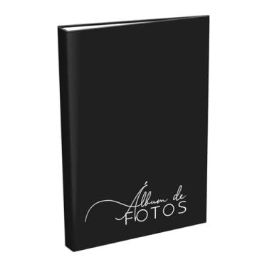 Imagem de Álbum de Fotos Preto 40 Fotos 10x15 cm Capa Dura com Acabamento Brilhante 24 x 16,5 cm