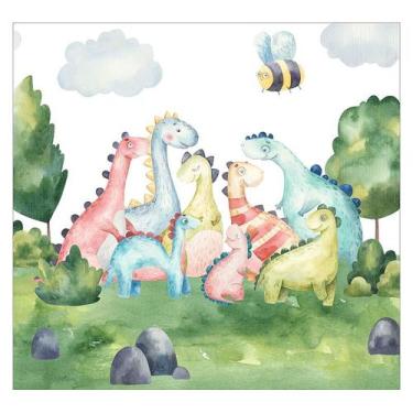 Imagem de Papel de Parede Adesivo Infantil Dinossauros Bebe Quarto - 562pcp - Al