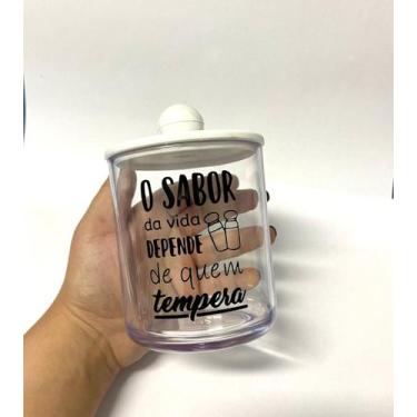 Imagem de Kit Porta tempero/condimento 6 peças - Senior, Branco, P