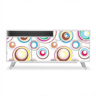 Imagem de Adesivo de Revestimento Móveis - Círculos Coloridos - 601rev - Allodi