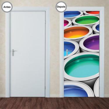 Imagem de Adesivo Decorativo de Porta - Tinta - 187pt - Allodi